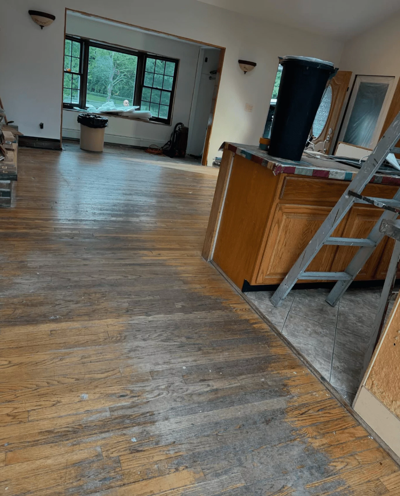 Sanding and refinish stairs in North Valley Stream